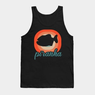 carnivorous piranha bites teeth design Tank Top